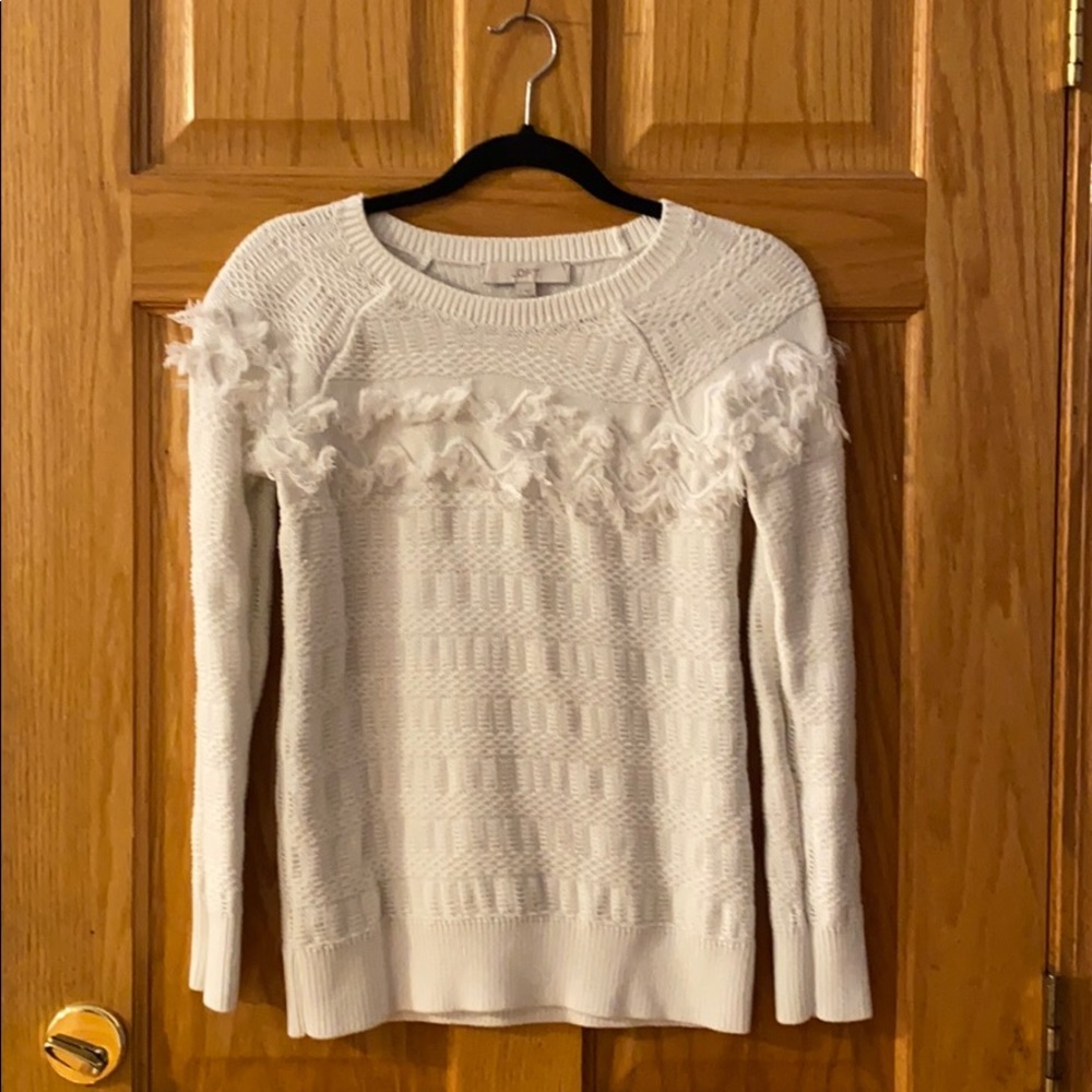 LOFT White Sweater